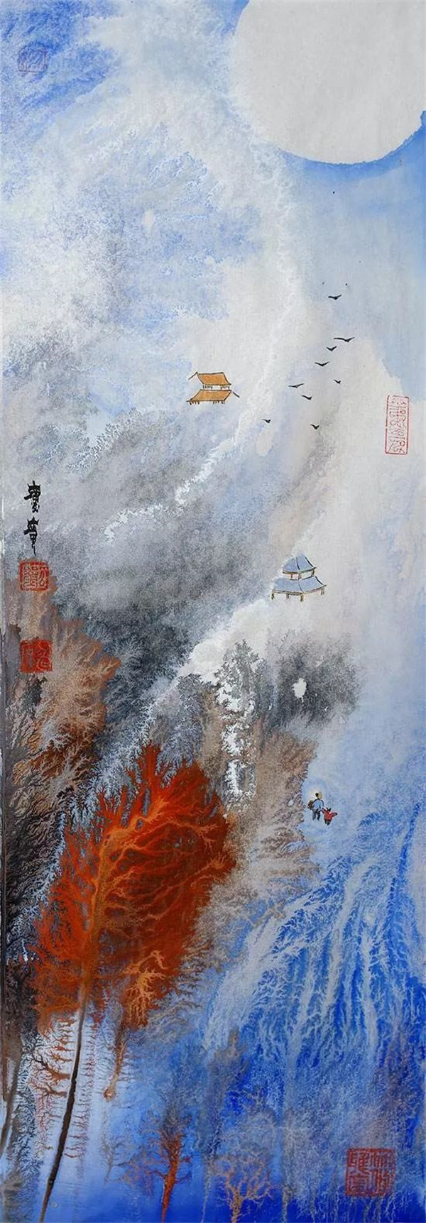 画家刘庆广百科 溢彩作品系列