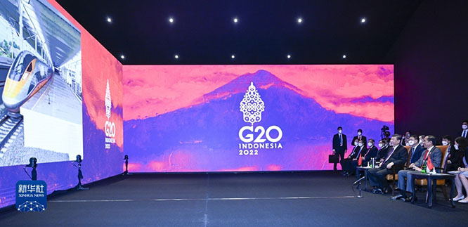 习近平同印尼总统佐科举行会谈  一带一路  2022G20