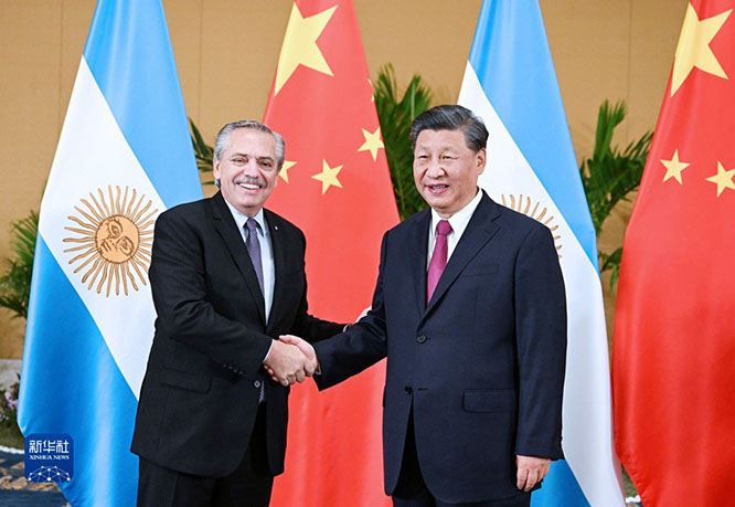 习近平会见阿根廷总统费尔南德斯  一带一路  2022 G20