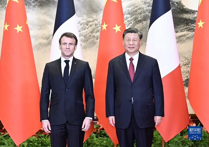 习近平同法国总统马克龙举行会谈   一带一路 全面战略伙伴关系 多边主义  