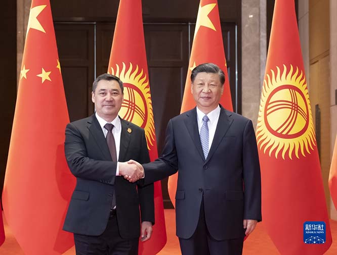习近平同吉尔吉斯斯坦总统扎帕罗夫会谈（附：联合声明）  丝路朋友圈  中亚五国  一带一路