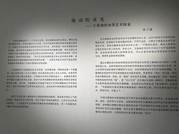 北京还有这样的展   混沌有象  王鲁湘  当代水墨   ——王鲁湘《混沌有象》｜水墨的浓淡晕染，照见流动的“灵光”