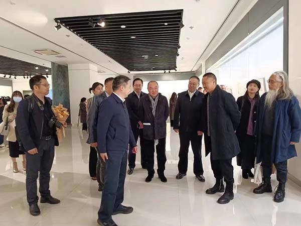 “天地人和·大道不孤”卢禹舜中国画作品展宿迁市博物馆隆重开幕  丝路文化  一带一路  卢禹舜  