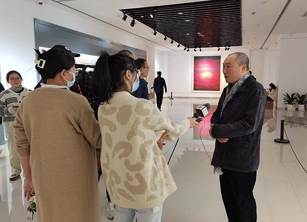 “天地人和·大道不孤”卢禹舜中国画作品展宿迁市博物馆隆重开幕  丝路文化  一带一路  卢禹舜  