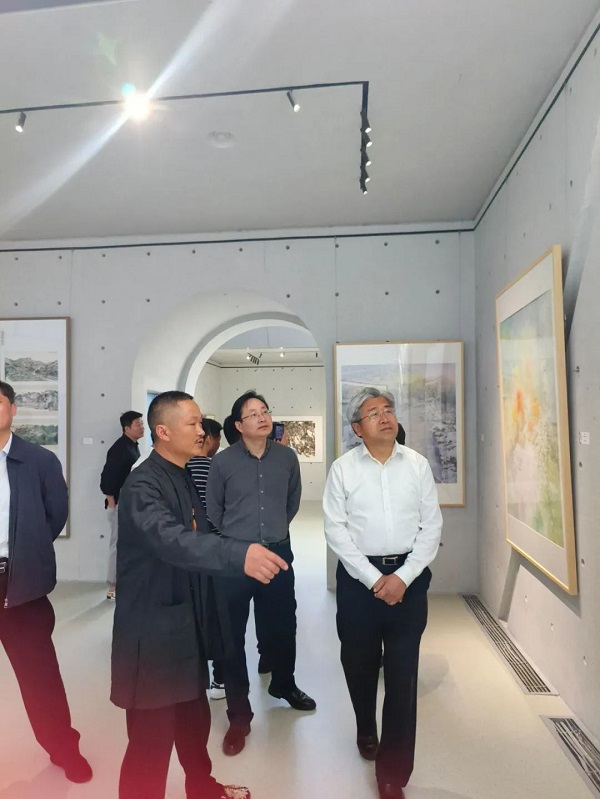 寻踪——九君写生创作展在宿迁市古渠遗址博物馆开幕  丝路文化 一带一路  九君 国画展览 