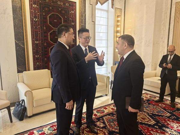 “一带一路”科学技术协会副秘书长李仁莹教授受邀访问阿塞拜疆共和国驻华大使馆,共话高质量共建“一带一路”中阿两国新机遇 一带一路 中阿智库 民心相通 “一带一路”科学技术协会副秘书长李仁莹教授受邀访问阿塞拜疆共和国驻华大使馆,共话高质量共建“一带一路”中阿两国新机遇 一带一路 中阿智库 民心相通